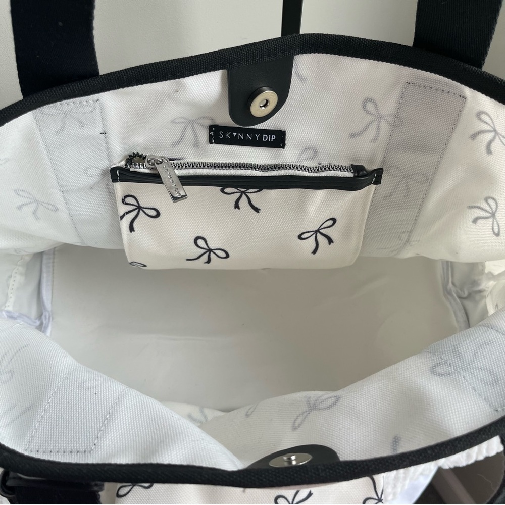 NEW Bow Print Tote Bag - Picture 5 of 6